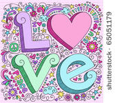 hand drawn 3d love lettering...