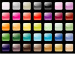 an assortment of 35 colored...