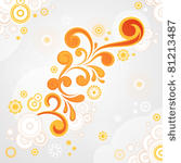 abstract swirl floral...