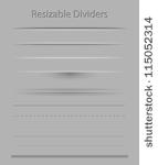 resizable dividers with...