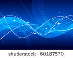 blue abstract with white lines