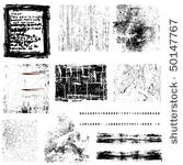 grunge frames and other objects ...