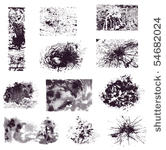 different elements grunge vector