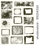 various grunge frames vector