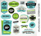 set of affiliate and referral...
