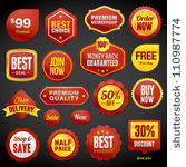 set of vector badges and...