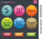 set of vector labels