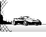 city and sport car vector