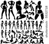 collection of women in bikini...