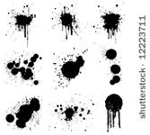 set of grunge vector