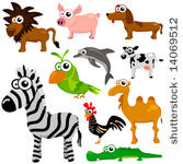 cartoon animals vector 2
