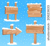 winter sign vector