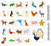 cartoon animals big set 2