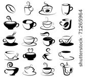 coffee and tea design elements