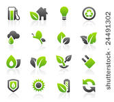 set of 16 environmental green...