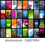 set of 32 business card designs ...