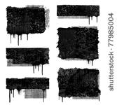 set of various black and gray...