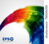 abstract colorful rainbow curve ...