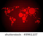 red world map