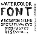 handwritten black watercolor...