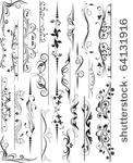 set of design elements in...