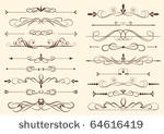 set of design elements in...
