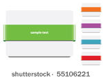 banner ribbon  with various...