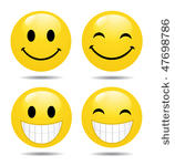 set of smileys