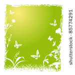 illustration with butterflies...