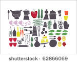vector   graphic retro set...