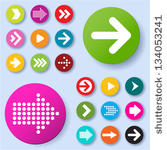 arrow icon set. vector.