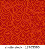 china red vector seamless...