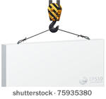 construction crane hook lifting ...