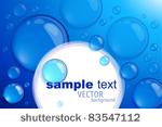 blue bubble vector background.