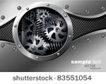 glossy metal plate vector...
