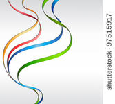 abstract background with waved  ...