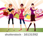 shopping girls