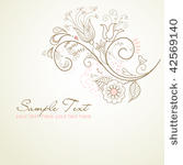 floral greeting card