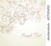 floral greeting card