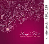 floral greeting card