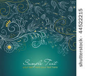floral greeting card
