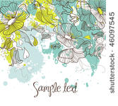 stylish floral background