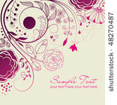 stylish floral background