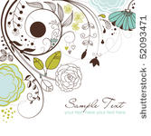 floral greeting card