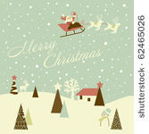 retro christmas card