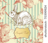 vintage easter rabbit