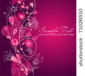 floral greeting card