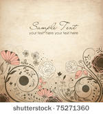 floral greeting card