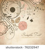floral greeting card