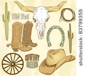 wild west western set
